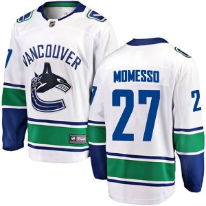 Youth Fanatics Branded Vancouver Canucks Sergio Momesso White Away Jersey - Breakaway