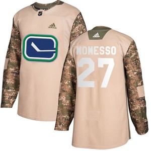 Youth Adidas Vancouver Canucks Sergio Momesso Camo Veterans Day Practice Jersey - Authentic