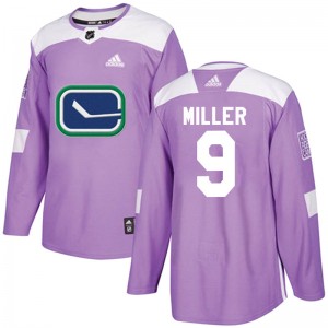 Youth Adidas Vancouver Canucks J.T. Miller Purple Fights Cancer Practice Jersey - Authentic