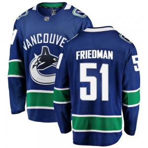 Men's Fanatics Branded Vancouver Canucks Mark Friedman Blue Home Jersey - Breakaway