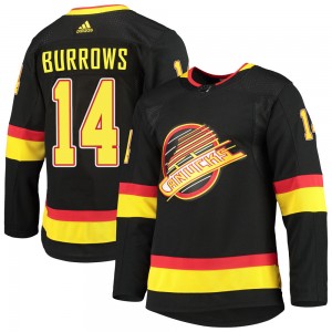 Youth Adidas Vancouver Canucks Alex Burrows Black Alternate Primegreen Pro Jersey - Authentic