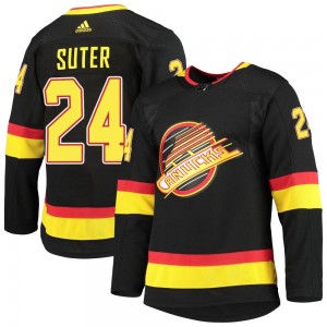 Youth Adidas Vancouver Canucks Pius Suter Black Alternate Primegreen Pro Jersey - Authentic