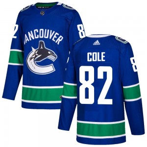 Youth Adidas Vancouver Canucks Ian Cole Blue Home Jersey - Authentic