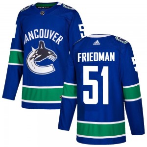 Youth Adidas Vancouver Canucks Mark Friedman Blue Home Jersey - Authentic