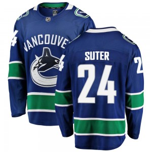 Youth Fanatics Branded Vancouver Canucks Pius Suter Blue Home Jersey - Breakaway