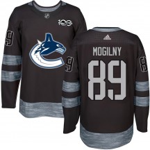 Youth Vancouver Canucks Alexander Mogilny Black 1917-2017 100th Anniversary Jersey - Authentic